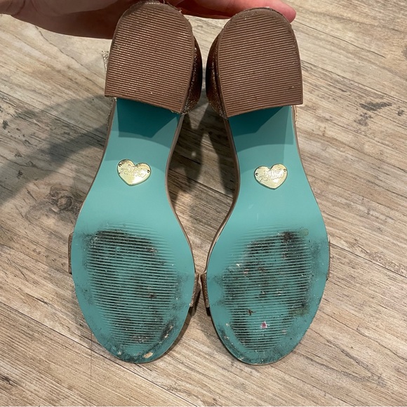 Betsey Johnson SB Miri Champagne Glitter block heels 🎉 Last Day! - Picture 5 of 7